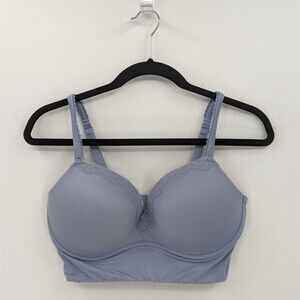 Dobreva Bra Women's 36D Periwinkle Blue Padded Pullover